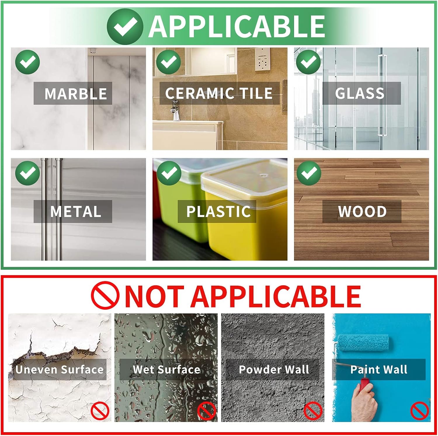 Double Sided Tape Heavy Duty(Extra Large 16.5FT), Nano Adhesive Mounting Tape Wall Decor,Sticky Picture Hanging Adhesive Strips Poster Tape - Image 6