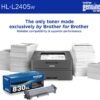 Brother HL-L2405W Wireless Compact Monochrome Laser Printer with Mobile Printing, Black & White Output | Includes Refresh Subscription Trial(1), Amazon Dash Replenishment Ready