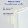 Avery Durable View 3 Ring Binder for Home, School Supplies, Office, or Organization Needs, 0.5" Slant Ring, 1 Pack White Binder (17002)