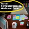 Post-it Super Sticky Notes, Assorted Bright Colors, 3x3 in, 15 Pads/Pack, 45 Sheets/Pad, 2X The Sticking Power, Recyclable, Multi-Color