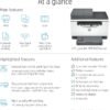 HP Laserjet MFP M234sdw Wireless Monochrome All-in-One Printer with Built-in Ethernet & Fast 2-Sided Printing, Instant Ink Ready (6GX01F) (Renewed)