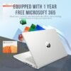 HP Stream 14" HD BrightView Laptop, Intel Celeron N4120, 16GB RAM, 256GB Storage (128GB eMMC + 128GB USB Card), Intel UHD Graphics, HD Camera, Fast Charge, 1 Year Office 365, Win 11 S, Silver