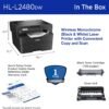 Brother HL-L2480DW Wireless Compact Monochrome Multi-Function Laser Printer with Copy and Scan, Duplex, Mobile, Black & White | Includes Refresh Subscription Trial(1), Amazon Dash Replenishment Ready