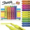 Sharpie Tank Style Highlighters Chisel Tip Fluorescent Highlighter Marker Set Office And Teacher Supplies Assorted 12 Count