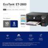 Epson EcoTank ET-2800 Wireless Color All-in-One Cartridge-Free Supertank Printer with Scan and Copy â€“ The Ideal Basic Home Printer - Black, Medium