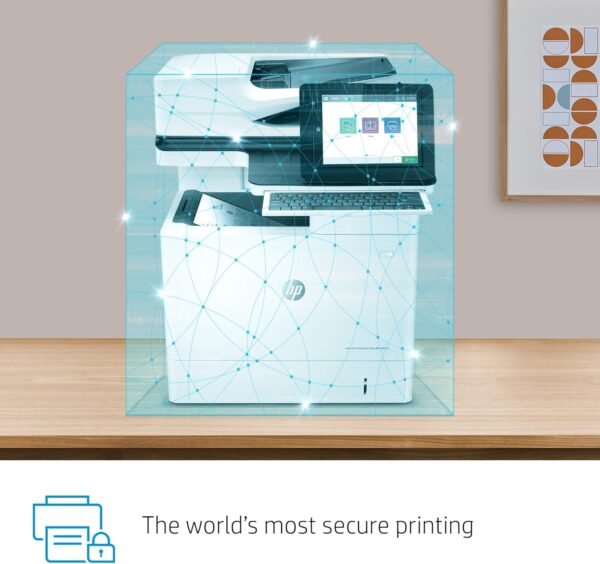 HP LaserJet Enterprise Flow MFP M634h Monochrome All-in-One Printer with built-in Ethernet & 2-sided printing (7PS95A), White