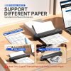 POLONO Portable Printer Wireless for Travel, D810 Bluetooth Thermal Printer Support for 8.5"x11" US Letter, Inkless Compatible with iOS, Android, Laptop for Office, Car and Home, Black