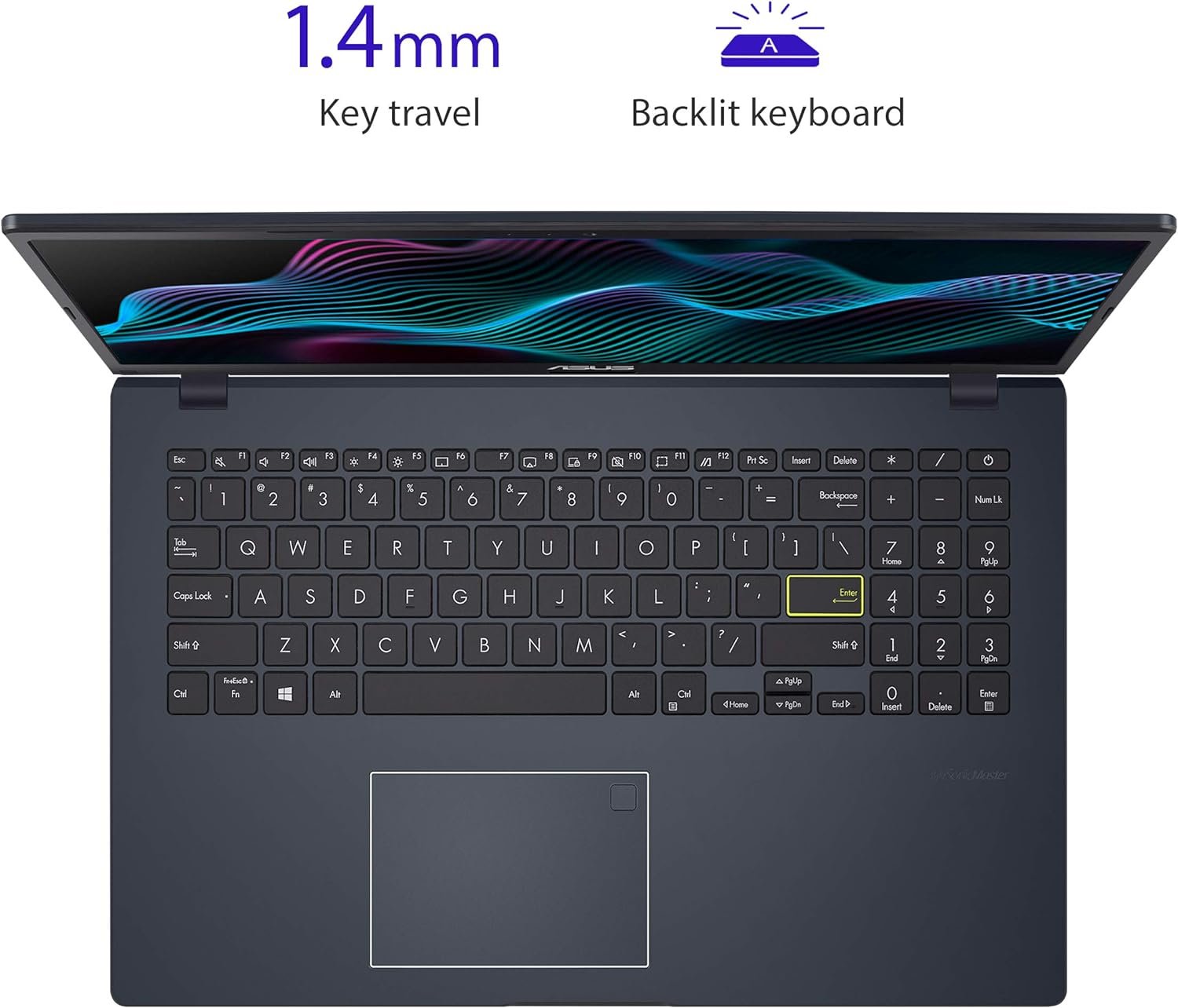 ASUS Laptop L510 Ultra Thin Laptop, 15.6” FHD Display, Intel Celeron N4020 Processor, 4GB RAM, 128GB Storage, Windows 10 Home in S Mode, 1 Year Microsoft 365, Star Black, L510MA-DS04 - Image 3