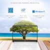 HP 14 Laptop, Intel Celeron N4020, 4 GB RAM, 64 GB Storage, 14-inch Micro-edge HD Display, Windows 11 Home, Thin & Portable, 4K Graphics, One Year of Microsoft 365 (14-dq0040nr, Snowflake White)