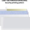 #10 Envelopes Letter Size Self Seal | 500 Business Mailing Security Peel and Sealing Envelope | 100% Tinted | no 10 White Windowless Legal Regular Plain Envelops Pack | 4-1/8 x 9-1/2 Inches | 24 LB