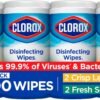 Clorox Disinfecting Wipes Value Pack, Bleach Free Cleaning Wipes, 75 Count Each, Pack of 4