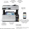 Epson EcoTank Pro ET-5170 Wireless Color All-in-One Supertank Printer with Scanner, Copier, Fax Plus Auto Document Feeder White Large