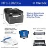 Brother MFC-L2820DW Wireless Compact Monochrome All-in-One Laser Printer with Copy, Scan and Fax, Duplex, Black & White | Includes Refresh Subscription Trial(1), Amazon Dash Replenishment Ready