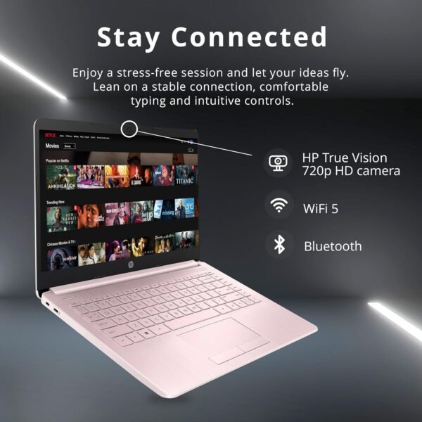 81bz0adnwFL._AC_SL1500_.jpg HP Stream 14" HD Lightweight Laptop, Intel Celeron N4120, 16GB RAM, 224GB Storage(64GB eMMC + 160GB Docking Station), Intel UHD Graphics, HD Webcam, 1 Year Office 365, WiFi, Bluetooth, Win 11s, Pink