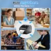 Bluetooth Thermal Label Printer 4x6, Ethernet Shipping Label Printer, D550 Pro Wireless Thermal Shipping Label Printer for Small Business, Office, Home, Support Bluetooth/Ethernet/USB