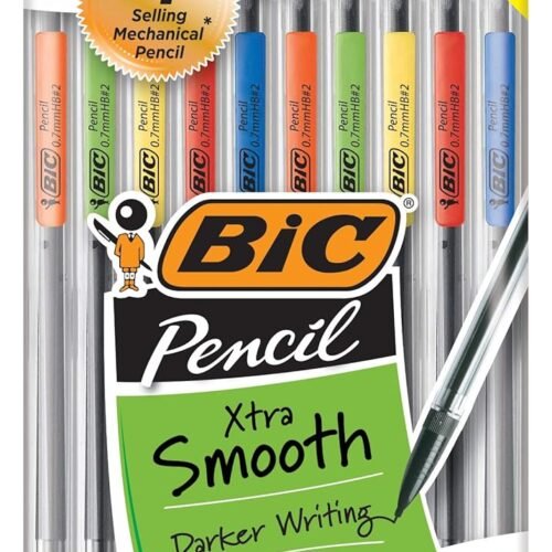 BIC Xtra-Life Mechanical Pencil, Clear Barrel, Medium Point (0.7mm), 10-Count, Packaging May Vary