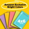 Post-it Super Sticky Lined Notes, 5 Sticky Note Pads, 4 x 6 in, School Supplies, Office Products, Sticky Notes for Vertical Surfaces, Bright Colors, Blue, Green, Yellow, Pink and Lilac