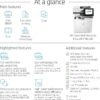 HP LaserJet Enterprise Flow MFP M634h Monochrome All-in-One Printer with built-in Ethernet & 2-sided printing (7PS95A), White
