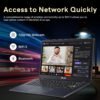 ASUS 14" FHD Laptop, Intel Pentium N6000 Processor, 4GB RAM, 224GB Storage(64GB eMMC+160GB Docking Station Set), Intel UHD Graphics, Webcam, Bluetooth, Win 11, Star Black