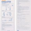 Firbon A4 Paper Cutter 12 Inch Titanium Paper Trimmer Scrapbooking Tool with Automatic Security Safeguard and Side Ruler for Craft Paper, Coupon, Label and Cardstock (Black)
