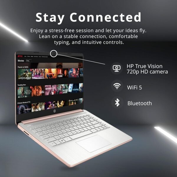 81hbj6qlSL._AC_SL1500_.jpg HP Premium Stream 14" HD BrightView Laptop, Intel Celeron N4120, 16GB RAM, 64GB eMMC Storage, HD Webcam, UHD Graphics, 1 Year Office 365, Bluetooth, WiFi, HDMI, Win 11s, Gold, 32GB Hotface USB Card