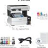 Epson EcoTank Pro ET-5170 Wireless Color All-in-One Supertank Printer with Scanner, Copier, Fax Plus Auto Document Feeder White Large