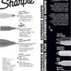 Sharpie Permanent Markers Variety Pack Featuring Ultra-Fine Chisel Tip And Fine Tip Marker Set Writing And Poster Markers Black 6 Count