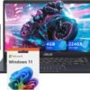 ASUS 14" FHD Laptop, Intel Pentium N6000 Processor, 4GB RAM, 224GB Storage(64GB eMMC+160GB Docking Station Set), Intel UHD Graphics, Webcam, Bluetooth, Win 11, Star Black