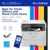 Brother HL-L3300CDW Wireless Digital Color Multi-Function Printer with Laser Quality Output, Copy & Scan, Duplex, Mobile | Includes 4 Month Refresh Subscription Trial ¹ Amazon Dash Replenishment Ready