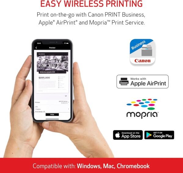 Canon imageCLASS MF275dw - Monochrome, Duplex Wireless Laser Printer, All-In-One With Scanner, Copier, Fax, Mobile Ready, 30 PPM, Black
