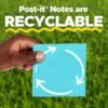 Post-it Mini Notes, 1 3/8 in. x 1 7/8 in., 24 Sticky Notes Pads, 100 Sheets per Pad, Poptimistic Collection, School Supplies and Oﬃce Products, The Original Post-it Note