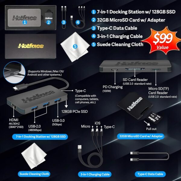 81pPvMQPPL._AC_SL1500_.jpg HP Stream 14" HD Lightweight Laptop, Intel Celeron N4120, 16GB RAM, 224GB Storage(64GB eMMC + 160GB Docking Station), Intel UHD Graphics, HD Webcam, 1 Year Office 365, WiFi, Bluetooth, Win 11s, Pink