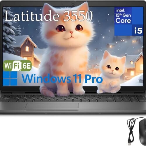 Dell Latitude 3550 Business Laptop Computer, 32GB DDR5 RAM, 1TB PCIe SSD, 13th Gen Intel 10-Core i5-1335U (Beat i7-1255U), 15.6" FHD, WiFi 6E, Bluetooth 5.3, USB4 Type-C, Windows 11 Pro