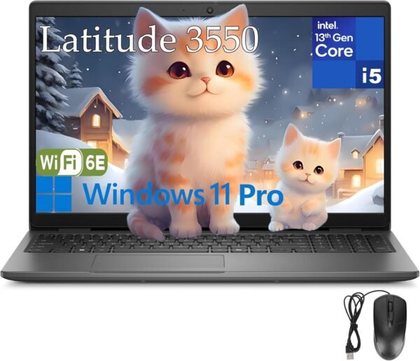 Dell Latitude 3550 Business Laptop Computer, 32GB DDR5 RAM, 1TB PCIe SSD, 13th Gen Intel 10-Core i5-1335U (Beat i7-1255U), 15.6" FHD, WiFi 6E, Bluetooth 5.3, USB4 Type-C, Windows 11 Pro