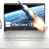 HP Stream 14" HD BrightView Laptop, Intel Celeron N4120, 16GB RAM, 256GB Storage (128GB eMMC + 128GB USB Card), Intel UHD Graphics, HD Camera, Fast Charge, 1 Year Office 365, Win 11 S, Silver