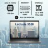 Dell Latitude 3550 Business Laptop Computer, 32GB DDR5 RAM, 1TB PCIe SSD, 13th Gen Intel 10-Core i5-1335U (Beat i7-1255U), 15.6" FHD, WiFi 6E, Bluetooth 5.3, USB4 Type-C, Windows 11 Pro