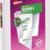 Avery Durable View 3 Ring Binder for Home, School Supplies, Office, or Organization Needs, 0.5" Slant Ring, 1 Pack White Binder (17002)