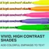 Sharpie Pocket Style Highlighters, Chisel Tip, Assorted Fluorescent, 12 Count - Quick Dry, Perfect For Studying, Note-Taking, School, College, Office, Student & Teacher Supplies