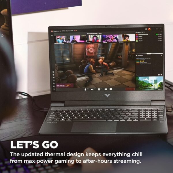 81vOgYrisQL._AC_SL1500_.jpg HP Victus 15.6 inch Laptop, FHD 144Hz Display, Intel Core i5-12450H, 8 GB RAM, 512 GB SSD, NVIDIA GeForce RTX 2050 GPU (4 GB Dedicated), Windows 11 Home, 15-fa1029nr (2024)