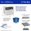 Brother HL-L3300CDW Wireless Digital Color Multi-Function Printer with Laser Quality Output, Copy & Scan, Duplex, Mobile | Includes 4 Month Refresh Subscription Trial ¹ Amazon Dash Replenishment Ready