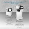 HP LaserJet Enterprise Flow MFP M634h Monochrome All-in-One Printer with built-in Ethernet & 2-sided printing (7PS95A), White