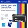 Brother MFC-J1010DW Wireless Color Inkjet All-in-One Printer with Mobile Device and Duplex Printing, Refresh Subscription and Amazon Dash Replenishment Ready