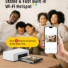 Liene M100 4x6'' Photo Printer, Phone Printer 100 Sheets & 3 Cartridges, Full-Color Photo, Portable Instant Photo Printer for iPhone Android, Thermal Dye Sublimation, Wi-Fi Picture Printer 100 Papers
