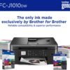 Brother MFC-J1010DW Wireless Color Inkjet All-in-One Printer with Mobile Device and Duplex Printing, Refresh Subscription and Amazon Dash Replenishment Ready