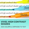 Sharpie Tank Style Highlighters Chisel Tip Fluorescent Highlighter Marker Set Office And Teacher Supplies Assorted 12 Count