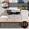 Canon imageCLASS MF465dw - Monochrome, Duplex Wireless Laser Printer, All-in-One with Scanner, Copier, Fax, Home or Office, Auto Document Feeder, Mobile Ready, 3 Year Limited Warranty, 42 PPM, White