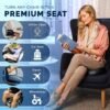ComfiLife Premium Gel & Memory Foam Seat Cushion – Doctor Recommended Office Chair Cushion, Car Seat Cushion – Chair Cushions for Back & Sciatica Pain Relief – Seat Cushions for Office & Desk (Black)