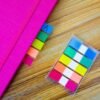 500 Pieces Tabs 2 Inch Sticky Index Tabs, Writable and Repositionable File Tabs Flags Colored Page Markers Labels for Reading Notes, Books and Classify Files, 21 Sets 10 Colors (Index Tabs)