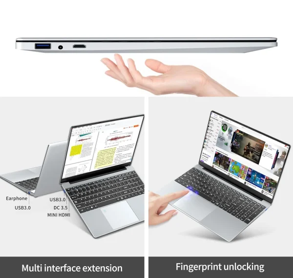 kf-A1cf609532efd4df38c2c3c283d2d51fdp 15.6 inch Laptop Computer Intel Celeron N5095 Notebook PC Gamer 16GB DDR4 1TB SSD Office Study PC Windows 11 Pro 1080P Laptops