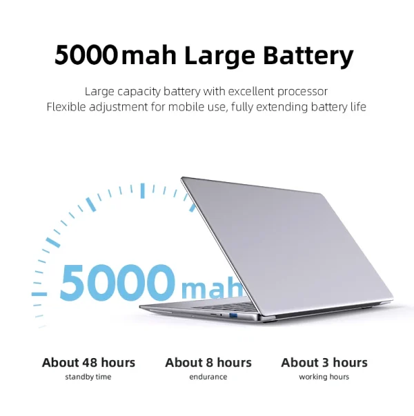 Ultra Slim Windows 11 Laptop Computer 14.1" 12GB DDR4 1TB 2TB SSD Intel N4000 Notebook Gamer 1920*1080 Office Study Computer PC